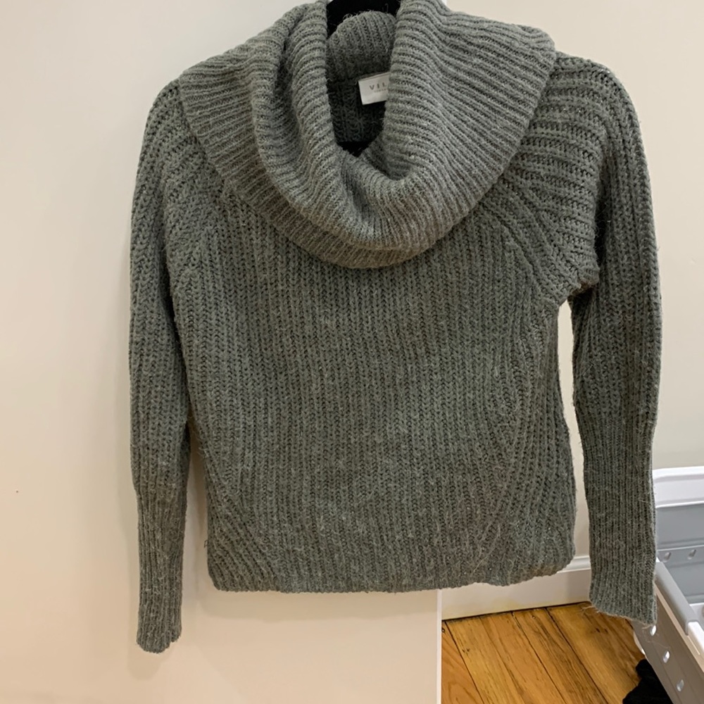 ASOS Vila gray sweater drape turtle neck